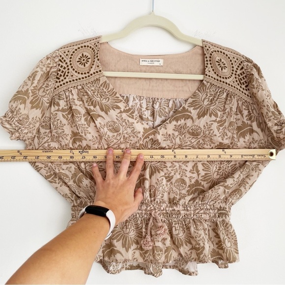 Spell and the Gypsy Lioness Cap Sleeve top peplum babydoll floral paisley XL - Picture 11 of 14